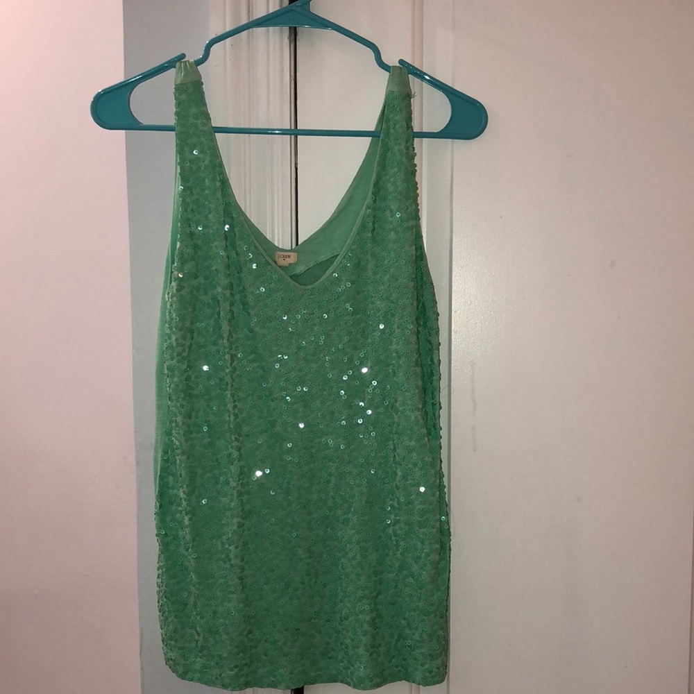 J Crew sequin top